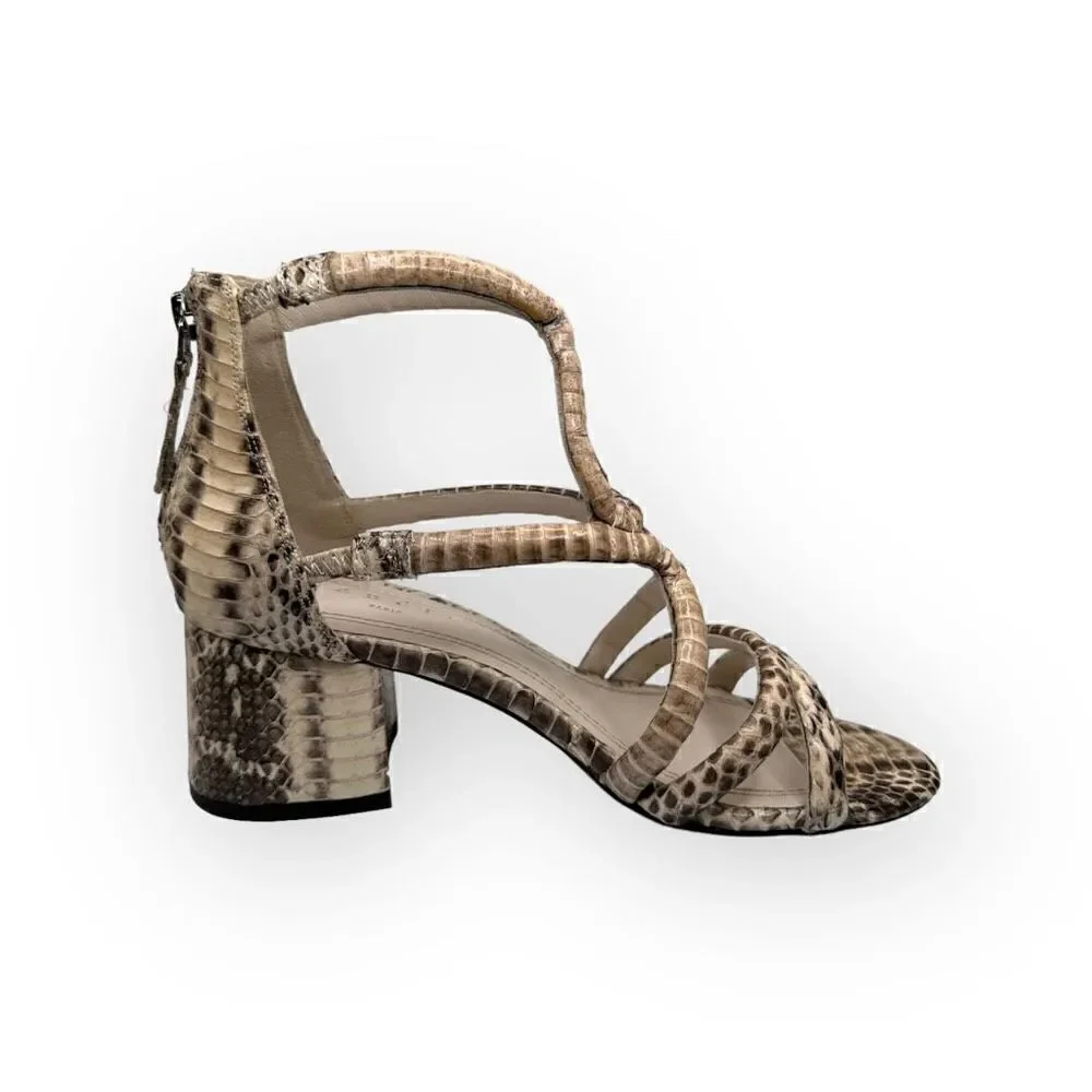 Sandro Paris Absolute Sandals masked water-snake leather eu 36 or US 5.5 6cm blo